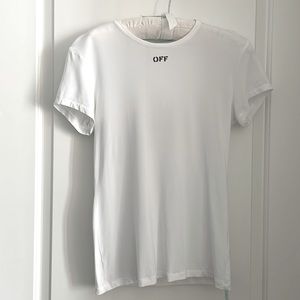 Off-White Virgil Abloh Second Skin Short Sleeve Women’s White T Shirt